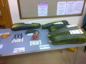 Marrows and novelty vegetables